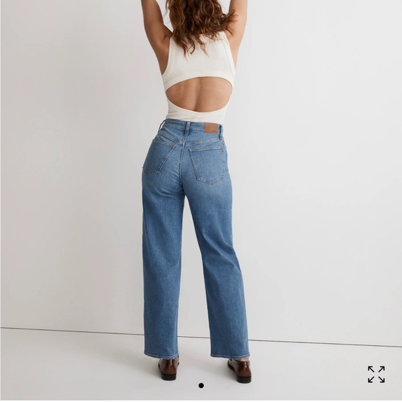 Madewell Curvey Perfect Vintage Wide Leg Crop Jean - Picture 3 of 6